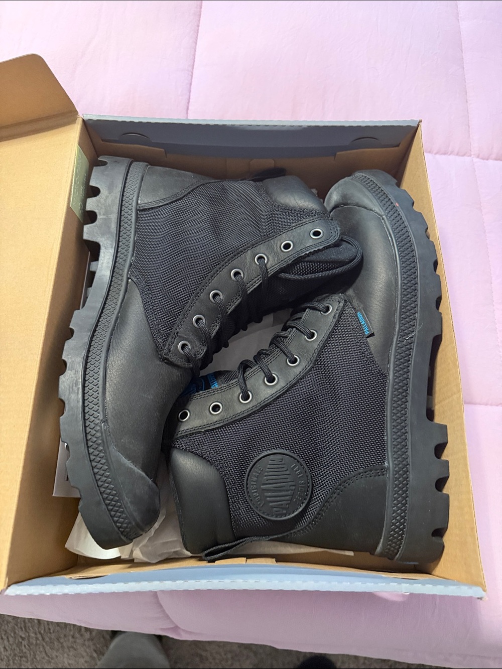 Palladium Men's Black Tactical Lace-Up Boots